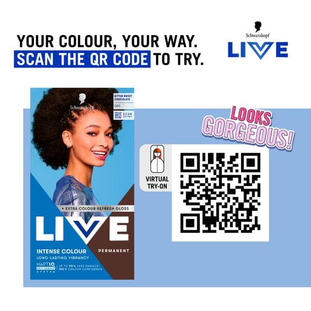 Schwarzkopf Live Intense Colour 089 Bitter Sweet Chocolate Permanent Hair Dye - gallery image 4