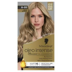 Schwarzkopf Oleo Intense Oil Colouration 8-05 Beige Blonde Permanent Hair Dye