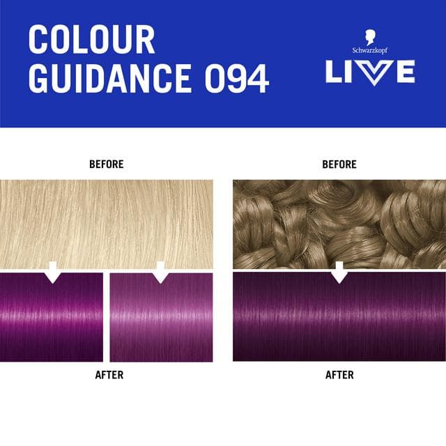 Schwarzkopf 094 Purple Punk Live Colour Moment Semi Permanent Hair Dye - gallery image 5