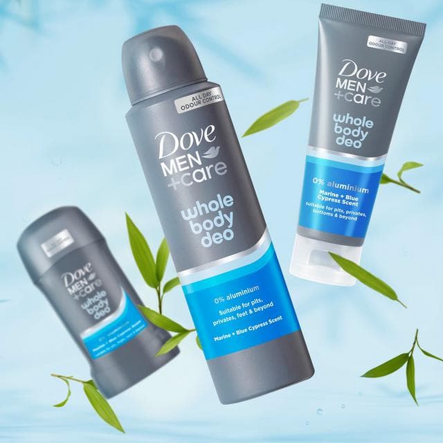 Dove Men+Care 75ml Marine & Blue Cypress Whole Body Deodorant Cream - gallery image 5