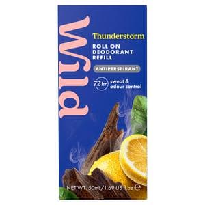 Wild 50ml Thunderstorm Antiperspirant Roll On Deodorant Refill