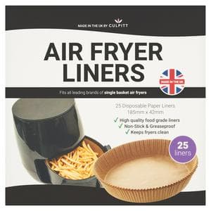 Culpitt 25 x Single Basket Air Fryer Liners