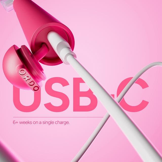 Ordo Sonic Edge Paradise Pink Rechargeable Toothbrush - gallery image 6