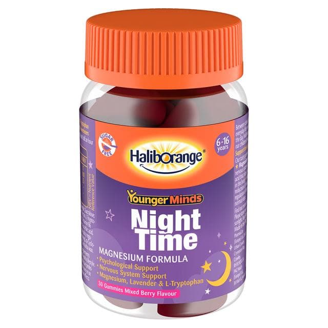 Haliborange 30 x Mixed Berry Flavour 6 to 16 Years Younger Minds Night Time Gummies - gallery image 2