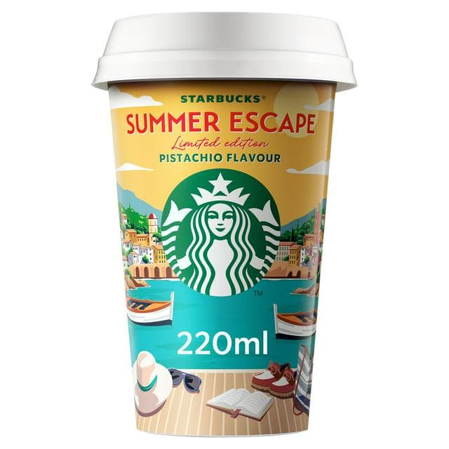 Starbucks Summer Escape Pistachio Flavour Chilled Coffee, Limited Edition 220ml - gallery image 1