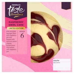 Sainsbury's 405g Raspberry Swirl Cake, Taste the Difference