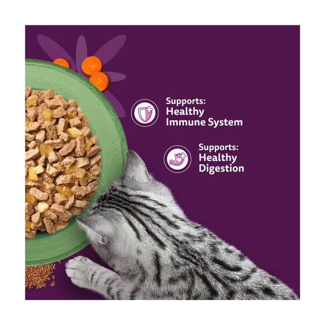 Whiskas Superfoods 6 x 50g 1+ Mixed Selection in Jelly Wet Cat Food Pouches - gallery image 3