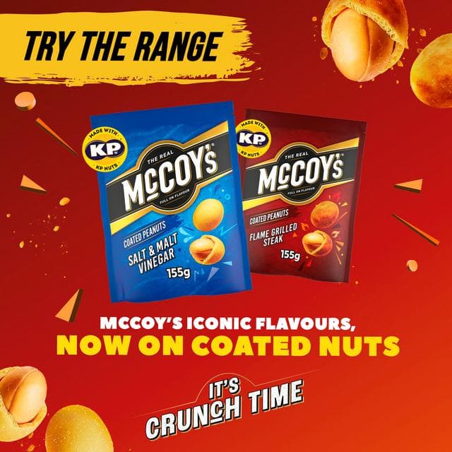 McCoy's 155g Salt & Malt Vinegar Coated Peanuts - gallery image 4
