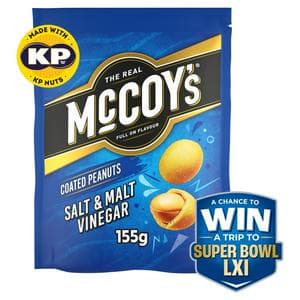 McCoy's 155g Salt & Malt Vinegar Coated Peanuts