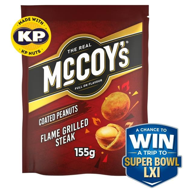 McCoy's 155g Flame Grilled Steak Coated Peanuts - gallery image 1