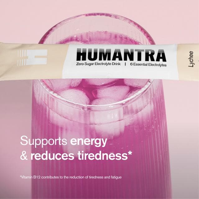 Humantra 3 x 3.9g Lychee Zero Sugar Electrolyte Drink Hydration Sachets - gallery image 2