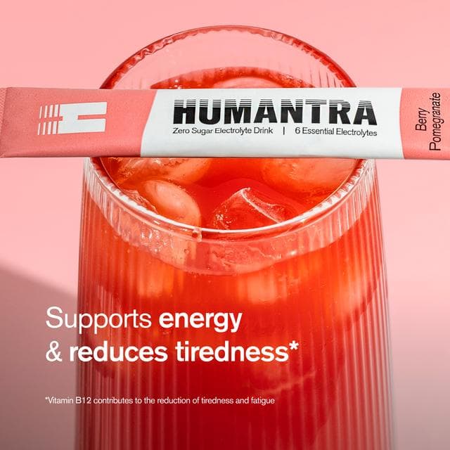 Humantra 3 x 3.6g Berry Pomegranate Zero Sugar Electrolyte Drink Hydration Sachets - gallery image 2