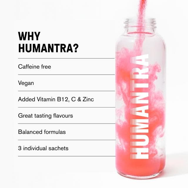 Humantra 3 x 3.6g Berry Pomegranate Zero Sugar Electrolyte Drink Hydration Sachets - gallery image 3