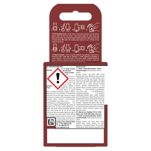 Glade Sweet Chocolate Treat Electric Scented Plug In Refill 20ml - gallery image 2