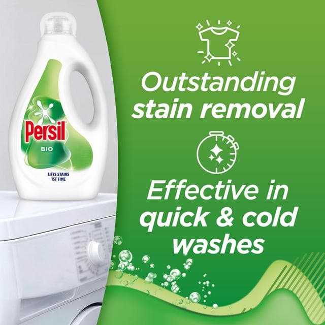 Persil 68 Washes Bio Laundry Washing Liquid Detergent 1.836L - gallery image 2