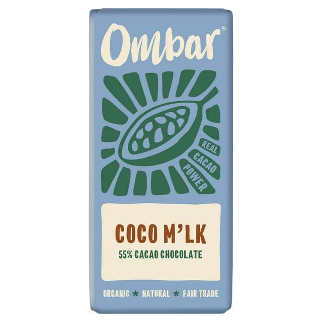 Ombar 70g Coco M'lk 55% Cacao Chocolate Bar - gallery image 1
