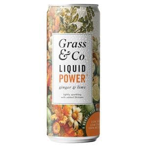 Grass & Co. 250ml Liquid Power Ginger & Lime Functional Drink