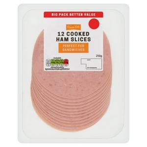 Premier Deli Cooked Ham Slices x12 250g