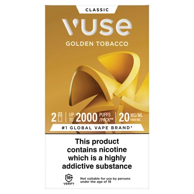Vuse 2 Pods Golden Tobacco 20mg - gallery image 1