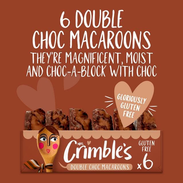 Mrs Crimble's 6 x Double Choc Macaroons 195g - gallery image 2