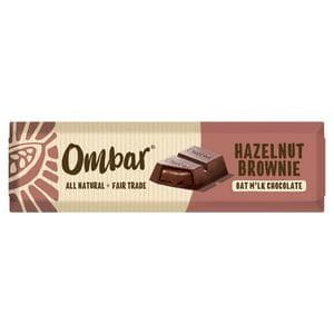 Ombar 42g Hazelnut Brownie Oat Milk Chocolate Bar