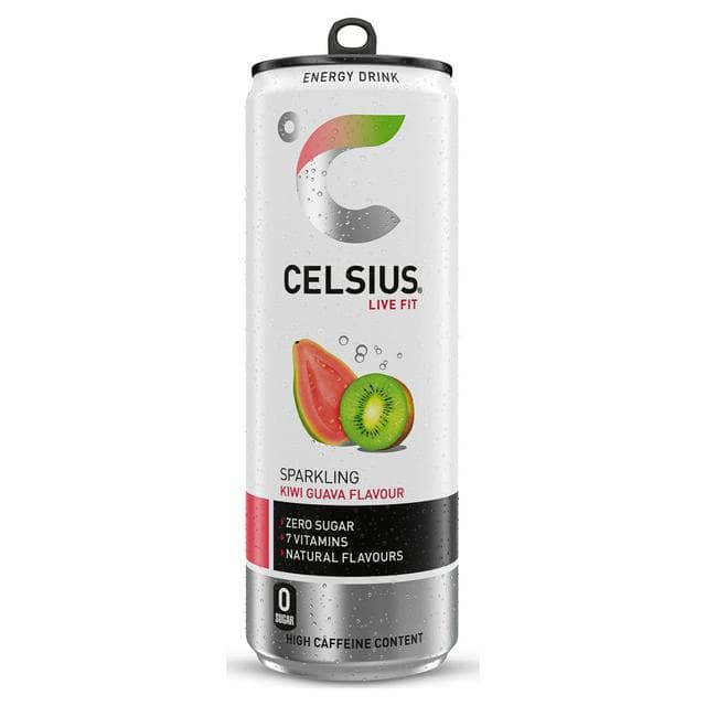 Celsius 355ml Energy Drink Sparkling Kiwi Guava - gallery image 1