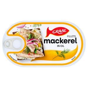 Graal 170g Mackerel Fillets in Oil Caned Fish