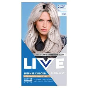 Schwarzkopf B15 Platinum Blonde Live Intense Colour Permanent Hair Dye