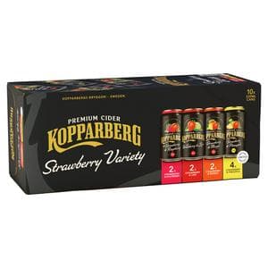 Kopparberg 10 x 330ml the Strawberry Variety Pack Premium Cider Cans