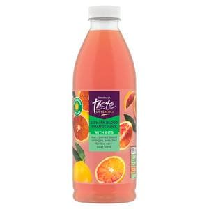Sainsbury's 1L Sicilian Blood Orange Juice with Bits, Taste the Difference