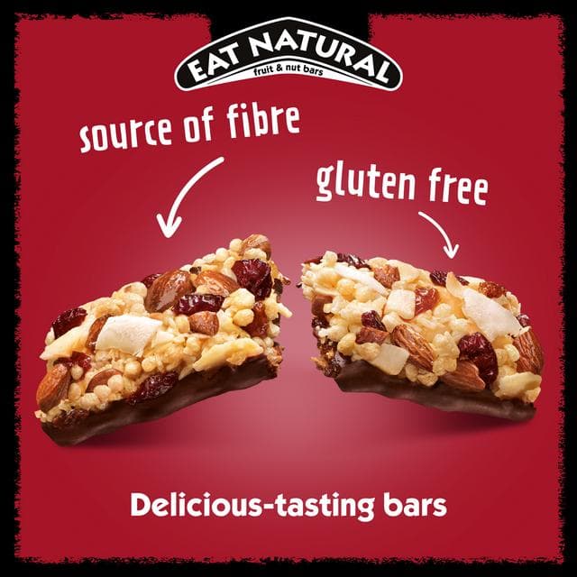 Eat Natural 3 x 40g Almonds, Cranberries & Coconut Dark Chocolate Cereal Bars - gallery image 2
