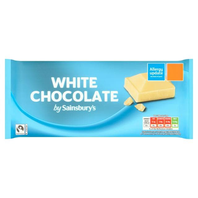 Sainsbury's White Chocolate 180g - gallery image 1