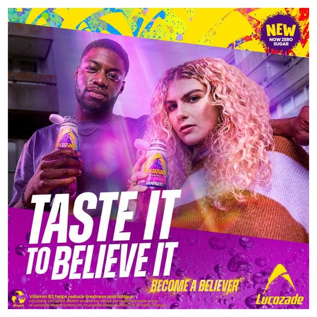 Lucozade 900ml Grafruitti Energy Drink - gallery image 2