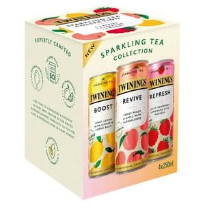 Twinings Sparkling Tea Collection 4 x 250ml