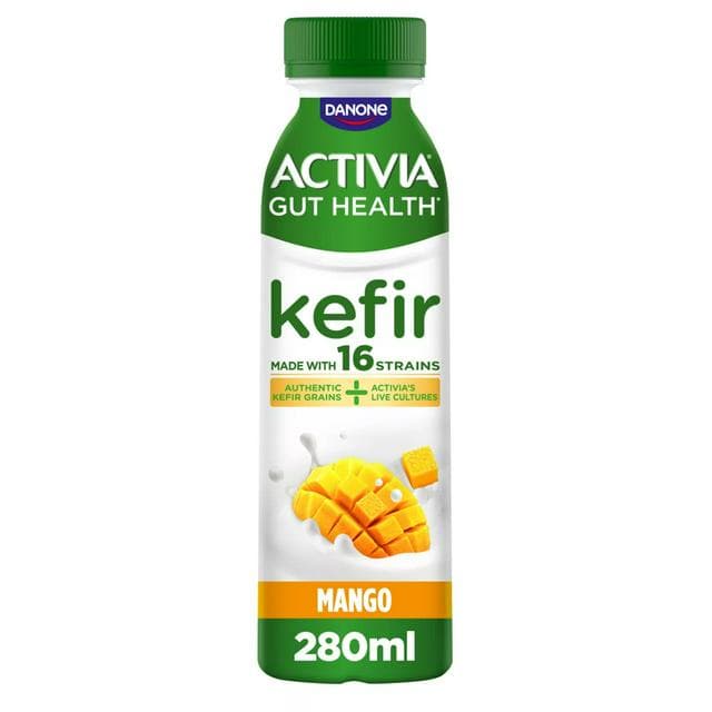 Activia 280ml Kefir Mango Gut Health Fruit Yoghurt Drink - gallery image 1