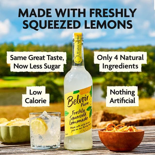 Belvoir Farm 750ml Freshly Squeezed Lemonade Drink - gallery image 3