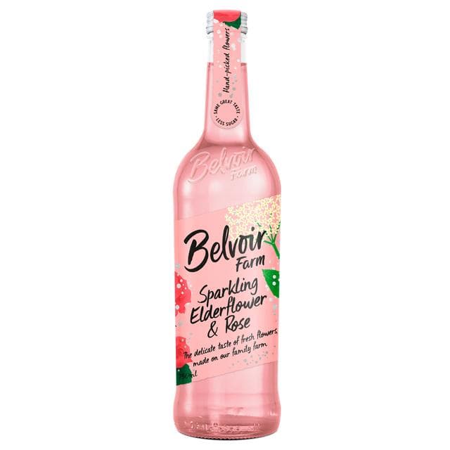 Belvoir Farm 750ml Elderflower & Rose Sparkling Soft Drink - gallery image 2