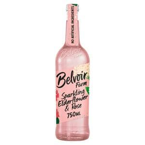 Belvoir Farm 750ml Elderflower & Rose Sparkling Soft Drink