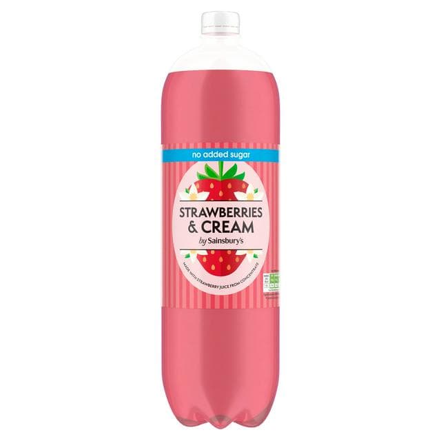 Sainsbury's 2L Strawberries & Cream Bottle - gallery image 1