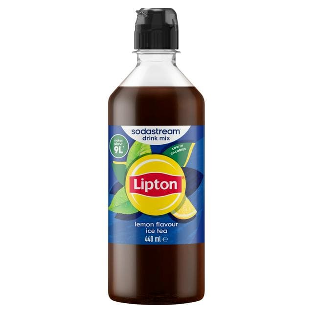 Sodastream Lipton 440ml Lemon Flavour Ice Tea Sparkling Drink Mix - gallery image 1