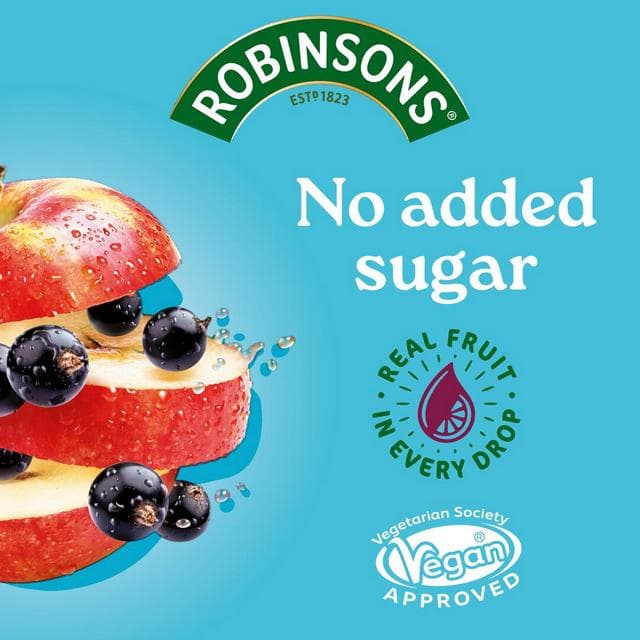 Robinsons 1L Double Strength Apple & Blackcurrant No Added Sugar Squash - gallery image 2