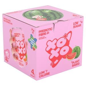 XOXO 4 x 330ml Sparkling Watermelon Soda Drink