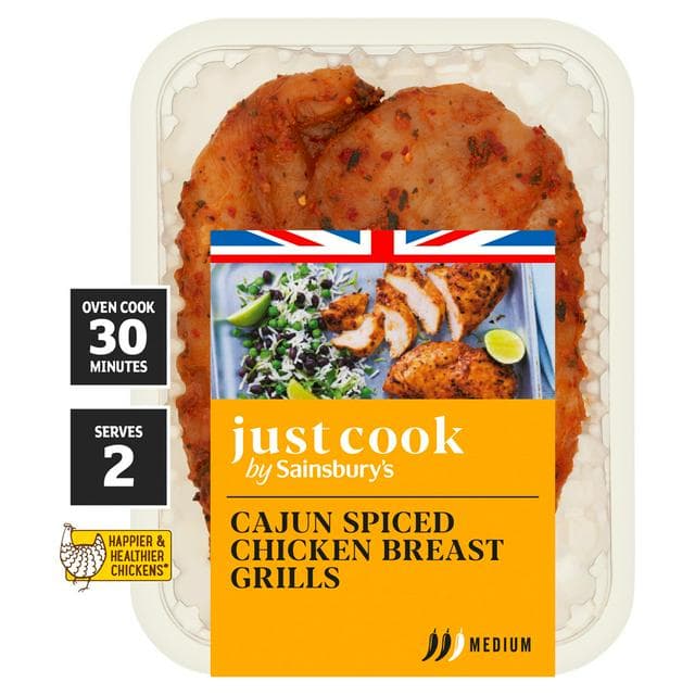 Sainsbury's Just Cook 315g Smoky Cajun Chicken Breast Sizzlers - gallery image 1