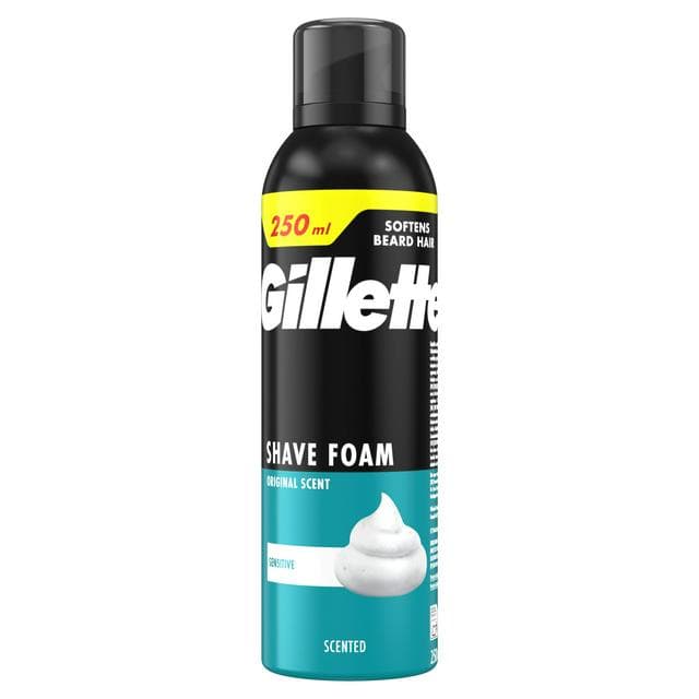 Gillette Classic Sensitive 250ml Shave Foam - gallery image 1