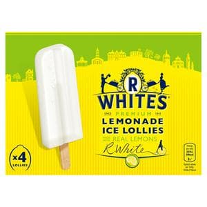 R Whites 4 x 75g Premium Lemonade Ice Lollies