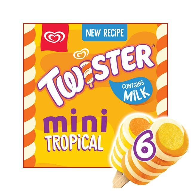 Twister 6 x 50ml Mini Tropical Ice Cream Lollies - gallery image 1