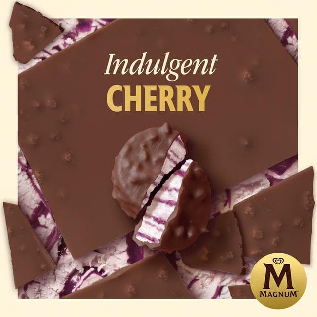 Magnum 12 x 17ml Bonbon Cherry & Milk Chocolate Ice Cream Frozen Snack - gallery image 5