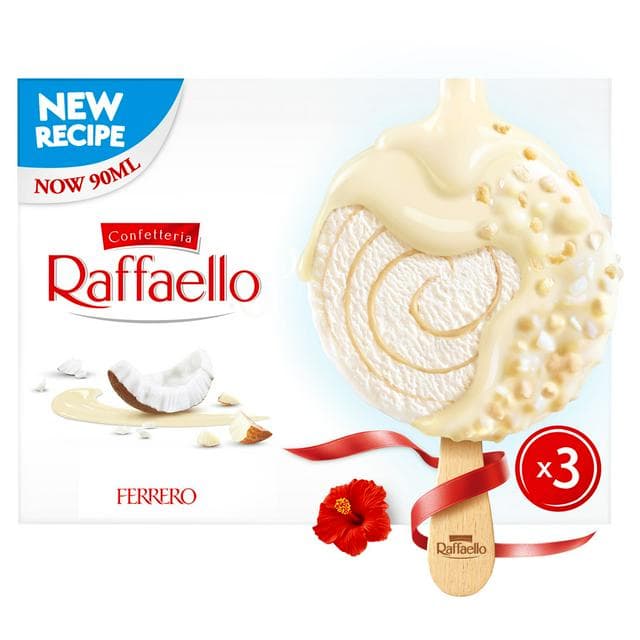 Raffaello 3 x 90ml Ice Cream Sticks - gallery image 1