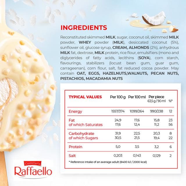 Raffaello 3 x 90ml Ice Cream Sticks - gallery image 6