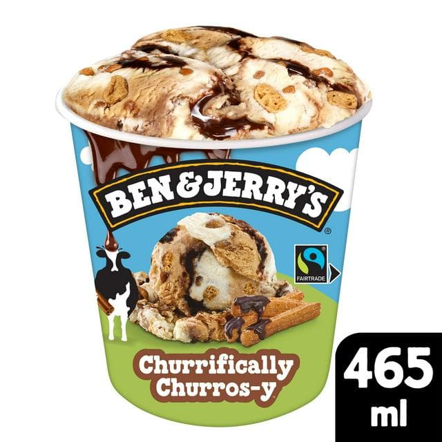 Ben & Jerry's 465ml Churrifically Churros y Ice Cream Tub - gallery image 1